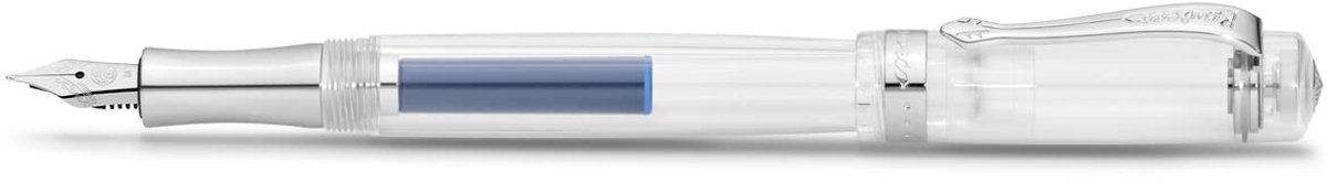 Solidchoice - Premium Transparante Vulpen met Stalen Veer