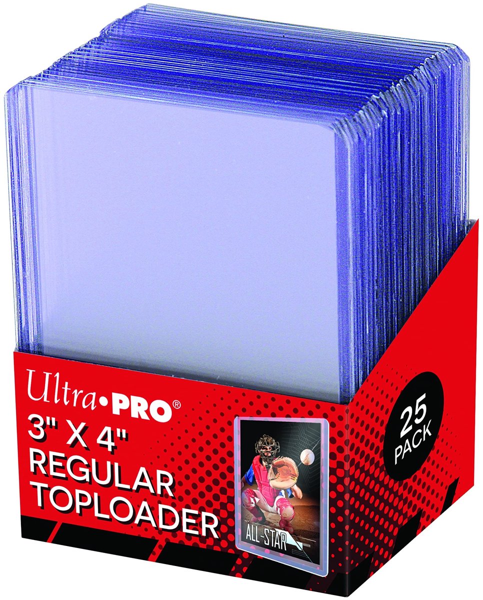 Solidchoice - Toploader Kaartbeschermers, Transparant, 63,5 x 88,9 mm
