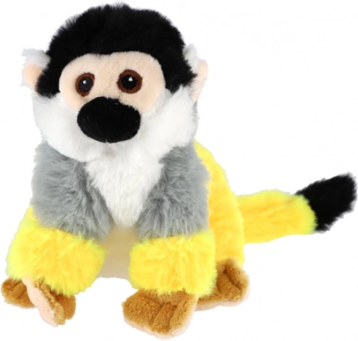 Topknuffels - Bongo de Aap Pluche Knuffel 15 cm - Doodshoofdaapje - Monkey Plush Toy - Orang-oetan, Chimpansee, Gorilla - Speelgoed Knuffels voor Kinderen Jongens Meisjes - Dierentuin Animal Dieren Knuffeldier
