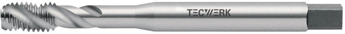 Machinegewindeboor DIN 371C M3x0,5mm HSS-Co 6H TECWERK
