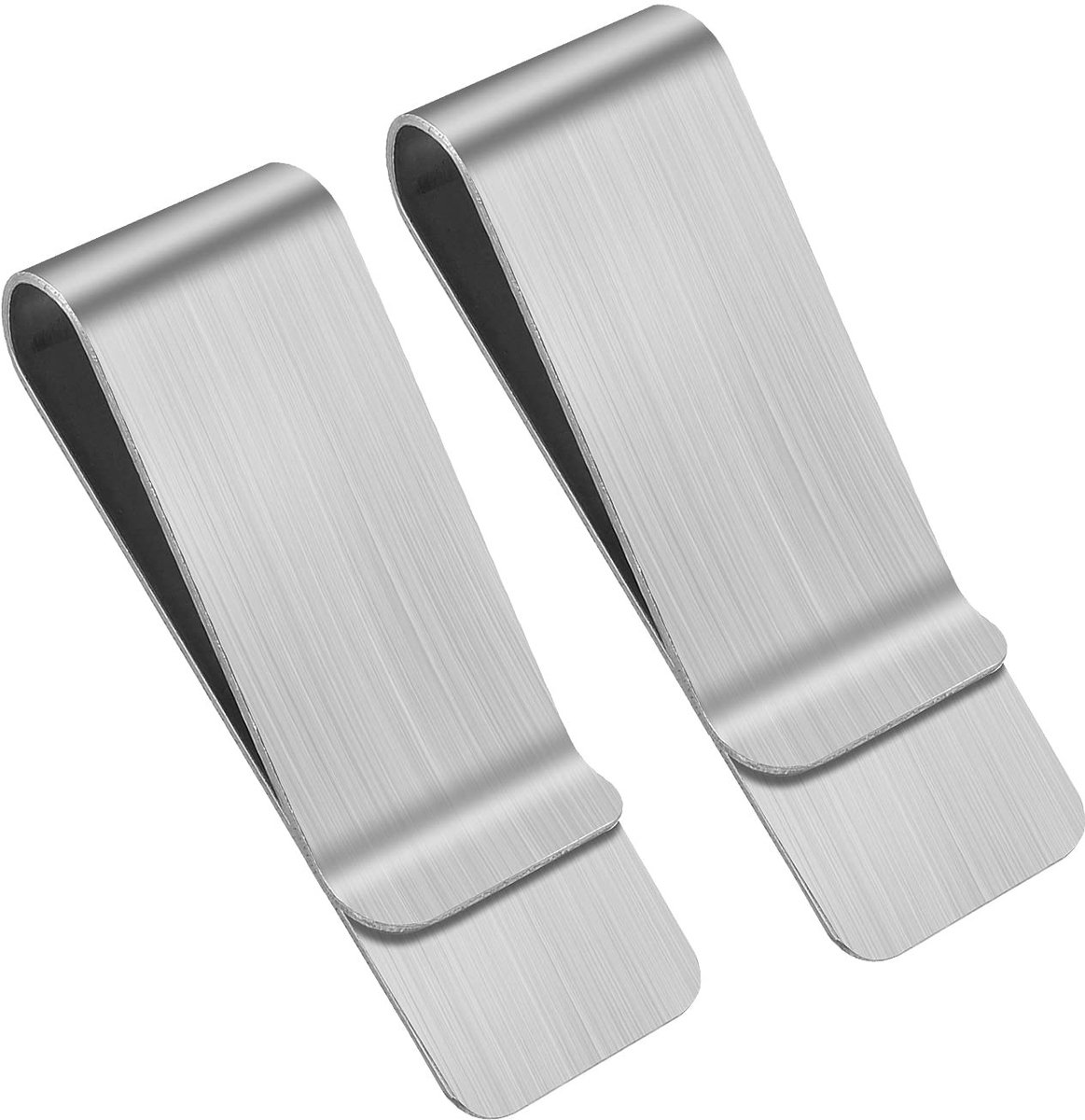 Solidchoice - Roestvrij Stalen Geldclips in Set van 2 voor Mannen en Vrouwen