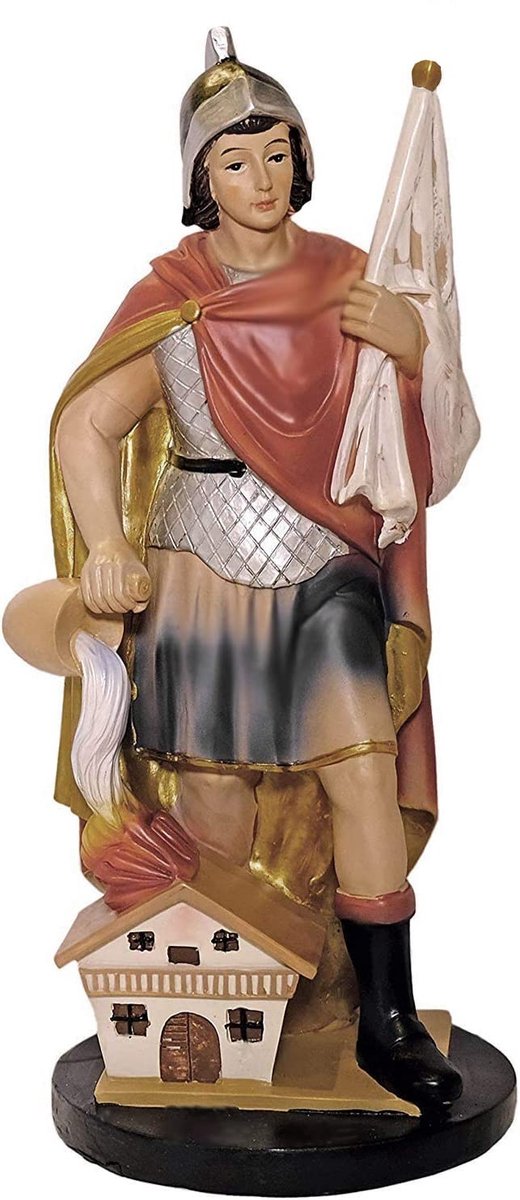 Solidchoice - Heiligenfiguur Sankt Florian 30 cm voor Brandweermannen