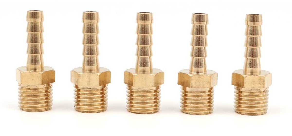 Solidchoice - 5 Stuks Messing Slangstaart Connector - Vijver en Tuin Adapter