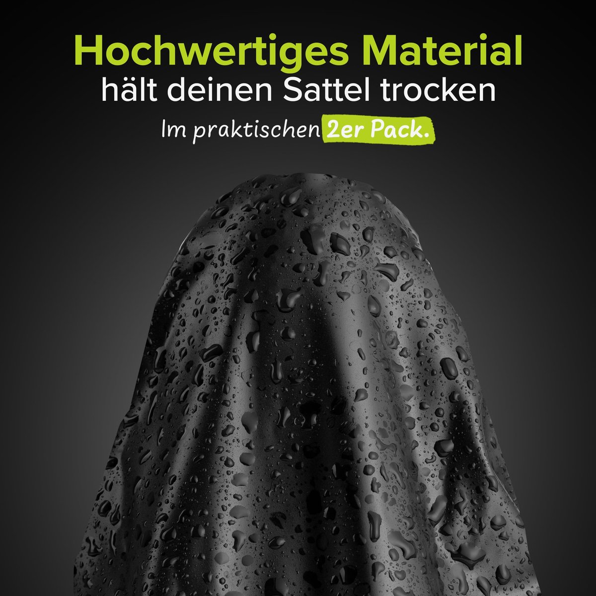 Solidchoice - Waterdichte Fietszadel Regenbescherming Set van 2