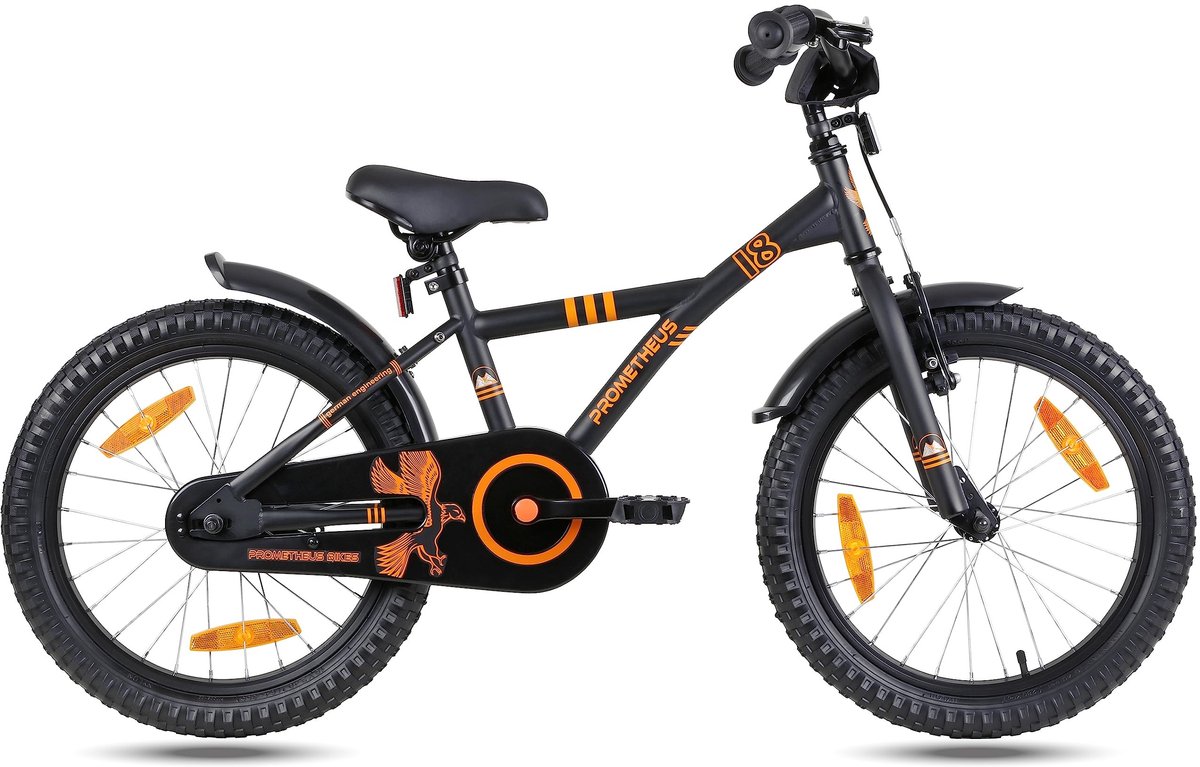 Solidchoice - Kinderfiets 18 inch met Zijwieltjes en Terugtraprem