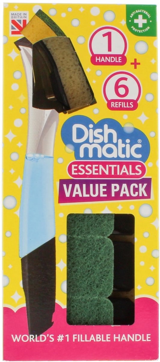 Solidchoice - Vervangende Bonuspakket voor Dishmatic met 6 Sponskoppen