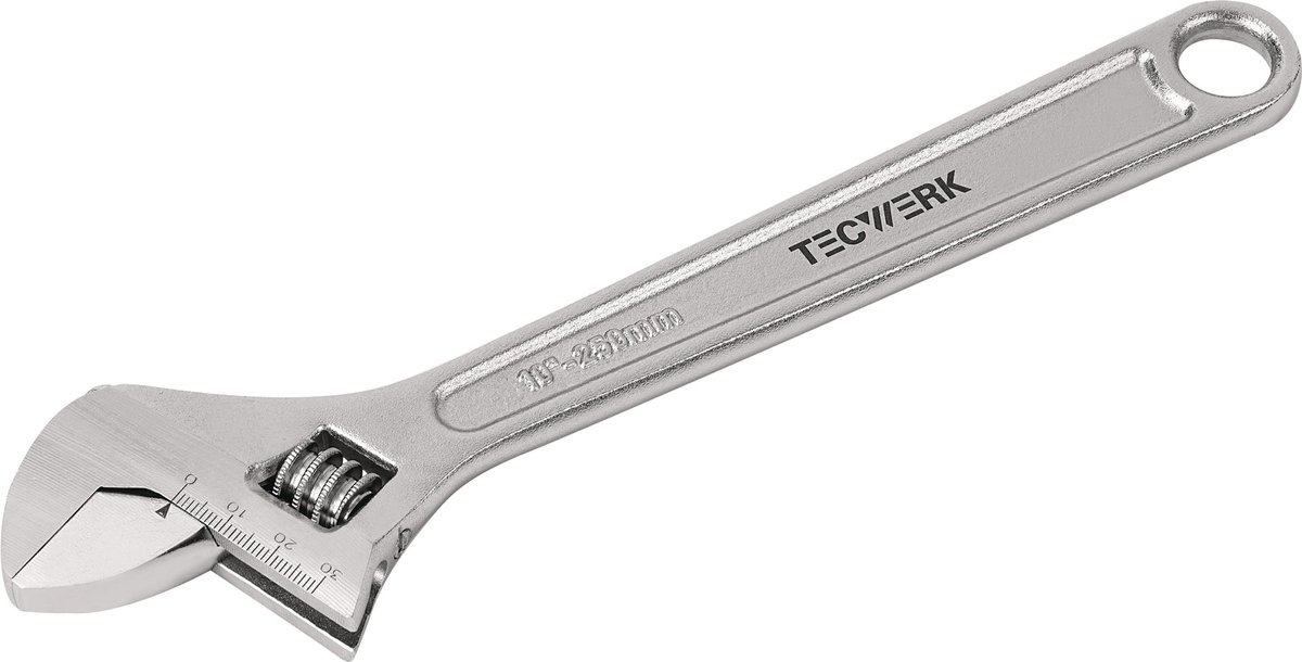 Rollgabelsleutel max.24mm L.200mm met instelschaal TECWERK