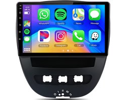 Cestovet LINUX Autoradio - Geschikt Voor Toyota Aygo/PEUGEOT 107/Citroen C1 2005-2014 - Draadloos Apple Carplay & Android Auto -FM RDS USB
