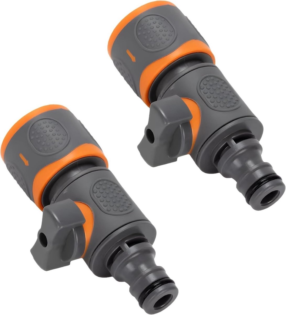 Aansluitstuk voor spuitpistool –2 stuks – 9,5 x 4,4 x 3,5 cm – Buitendiameter 16,5 mm – Slangaansluiting – Waterleidingadapter – Snelkoppeling – Slangadapter – Adapter voor spuitpistool – Aansluiting voor reinigingspistool
