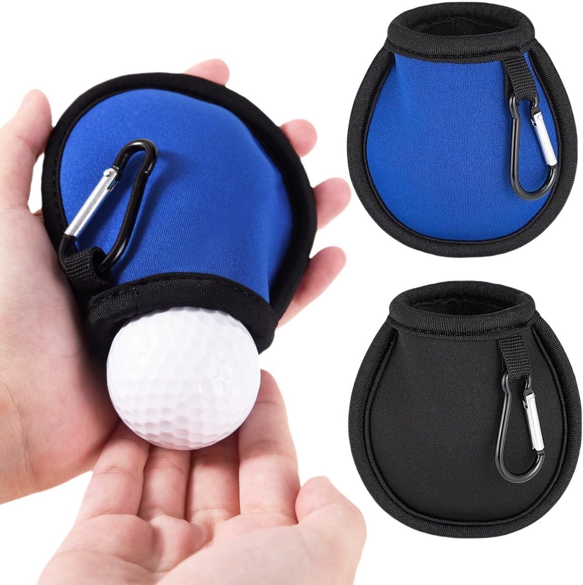 Solidchoice - Golf Ball Cleaning Bag Set van 2 met Clips en Waterdicht Ontwerp