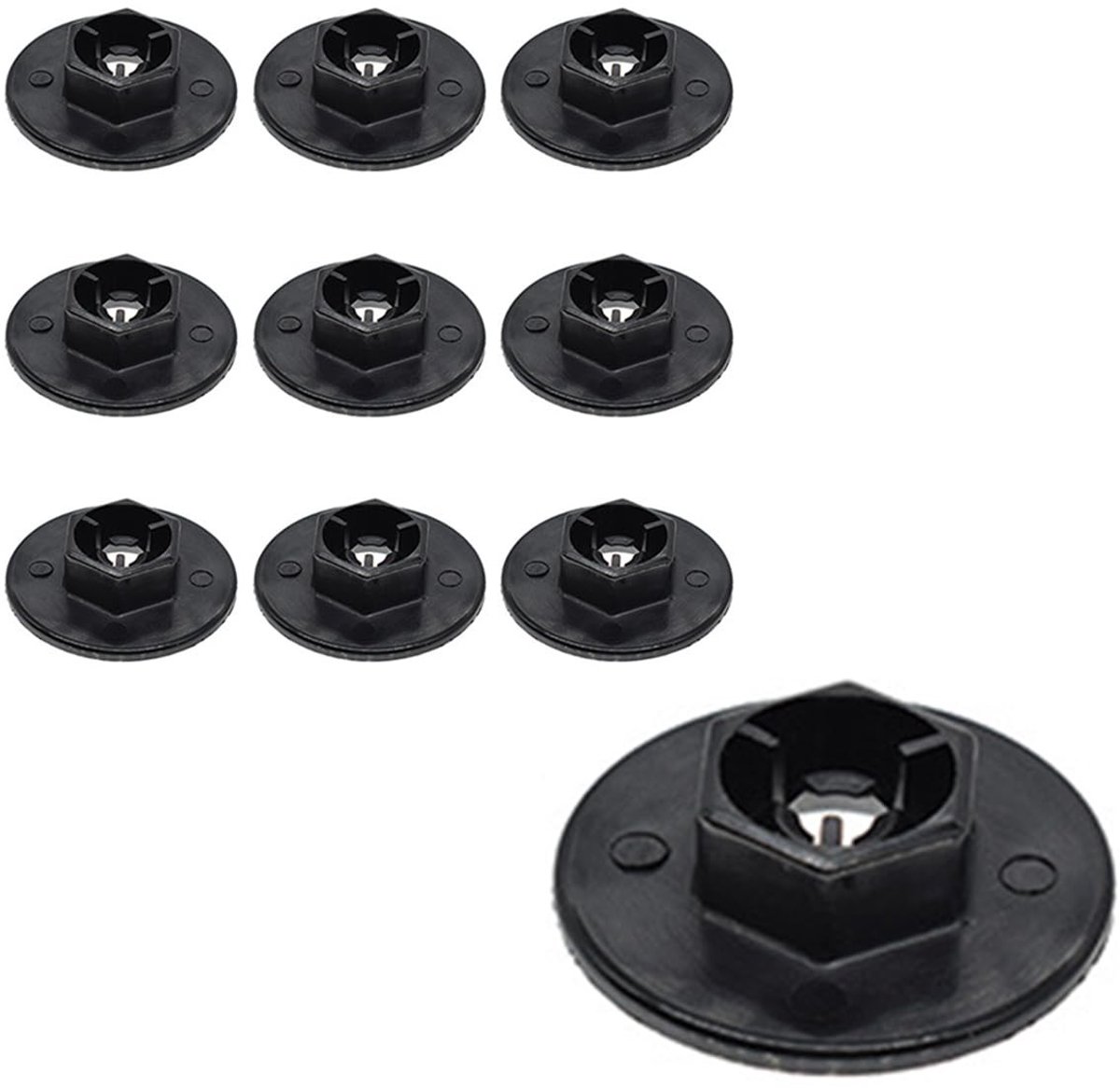 Solidchoice - Bumper Spatbord Voering Moeren Set van 10