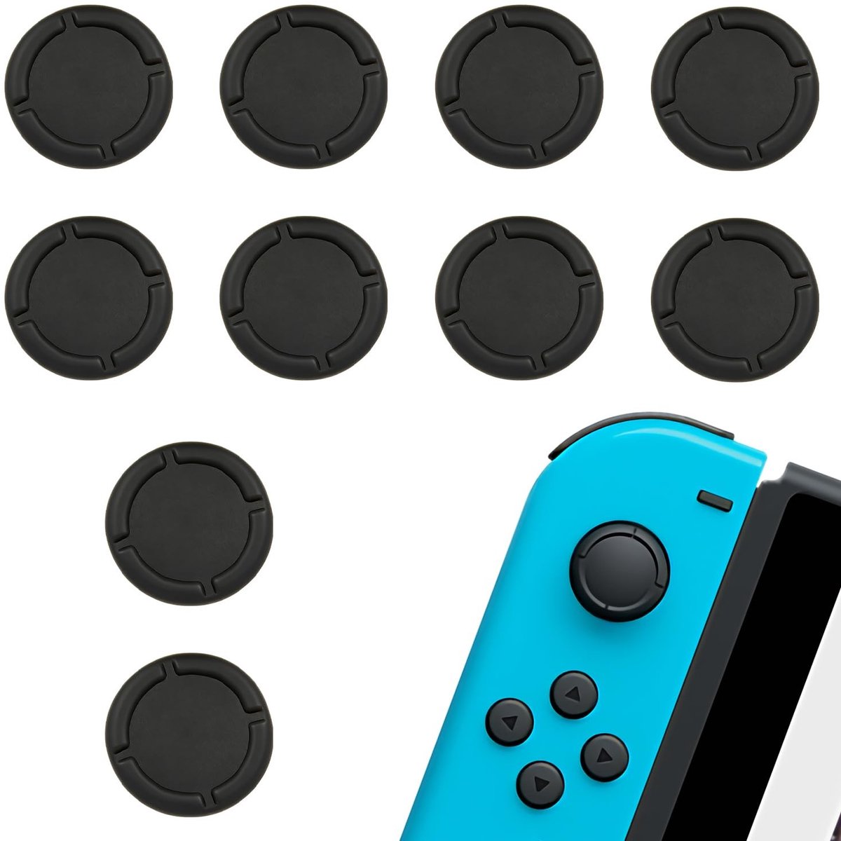 Solidchoice - 5 Paar Siliconen Knopdoppen voor Switch Joycon Controllers