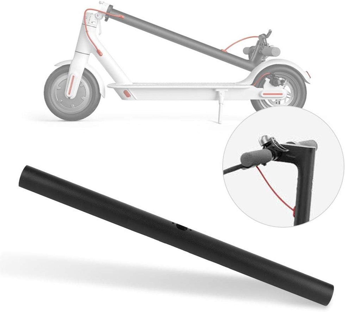 Elektrische Scooters Stuur, 41cm/16.14in Lengte Handgreep Aluminium Veiligheid Leuning Houder Vervanging Accessoires - ShopVlot