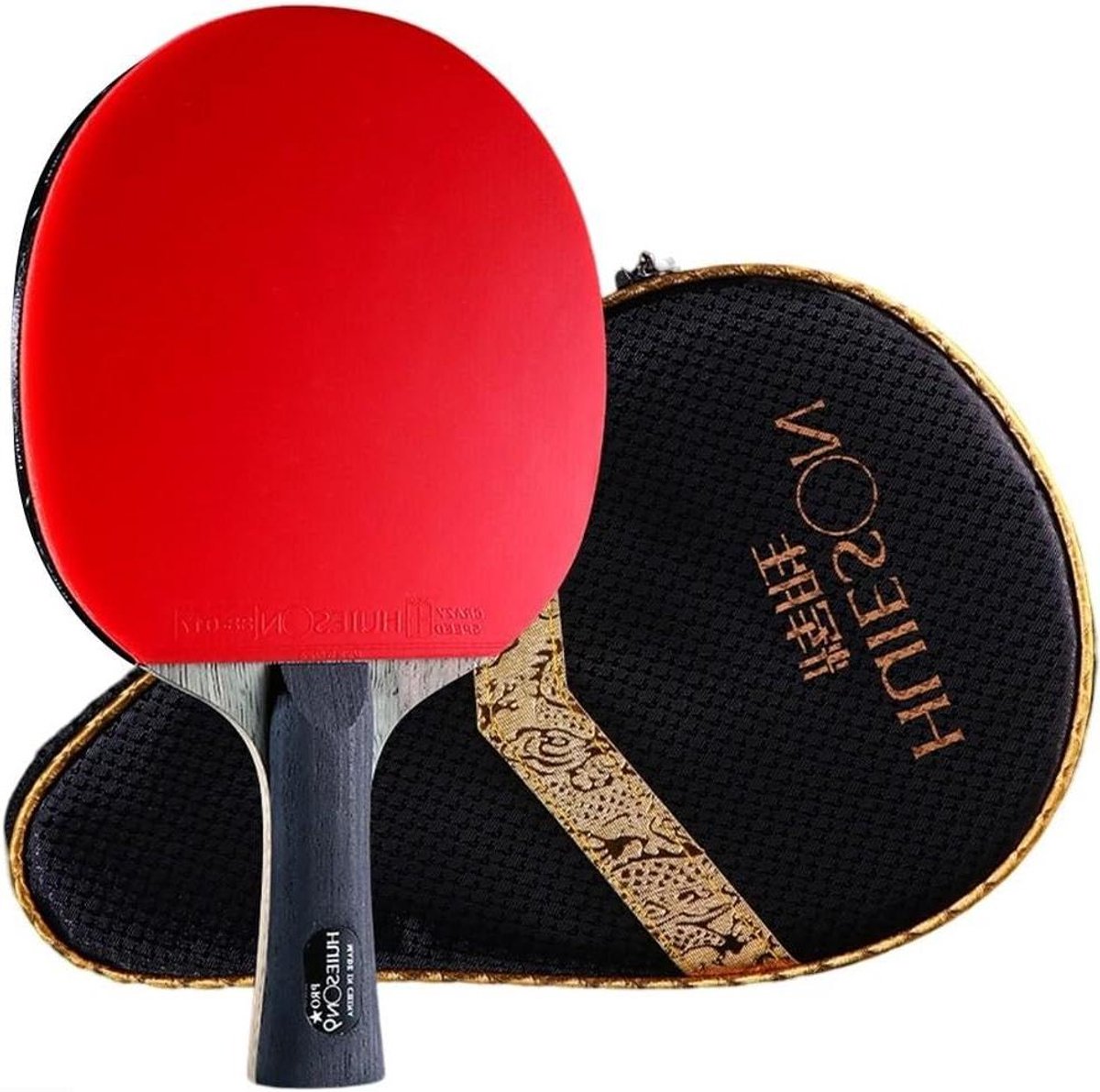 Tafeltennis Paddle - Ping Pong Racket - Competitie Spelen - Koolstofvezel Gebouwd - 29 x 18 x 4 cm