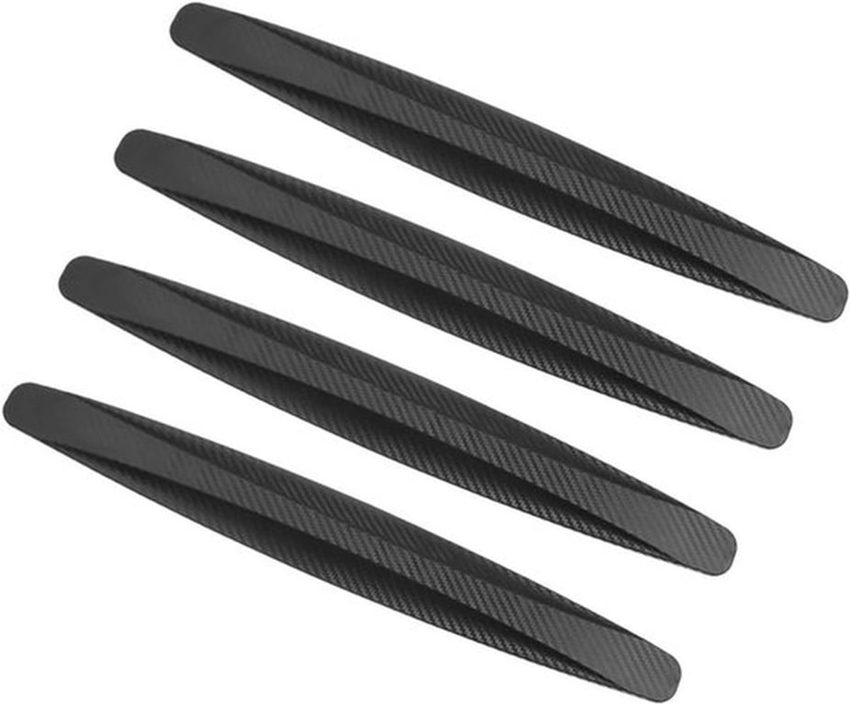 Deurrandbeschermers - Auto - Rubber - Zwart - 4 stuks deurrandbeschermers, deurbescherming voor auto, rubberen deurrandbeschermer, deurbescherming auto (zwart).