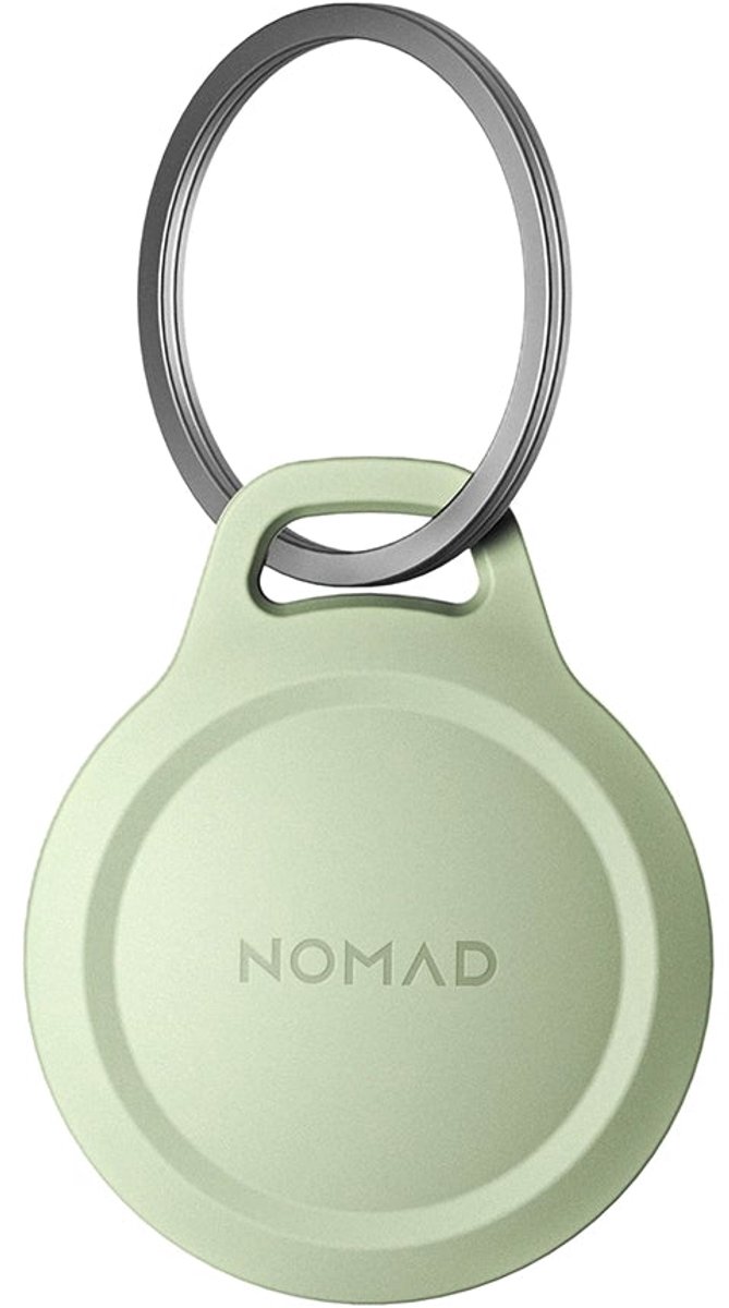 Nomad Rugged Sleutelhanger AirTag – Stevig Polycarbonaat en TPU Bescherming – Ingebouwde Sleutelhanger voor Gemakkelijke Tracking – IP66 Water- en Stofbestendig - Groen