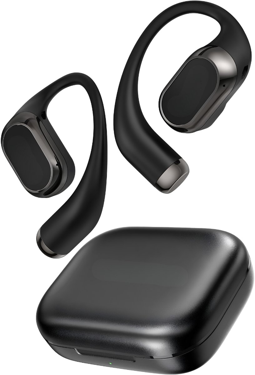 SNJY® Bone Conduction Headphone - Sporthoofdtelefoon Draadloos - Sport Oordopjes - Hardloop Oortjes - Zwart