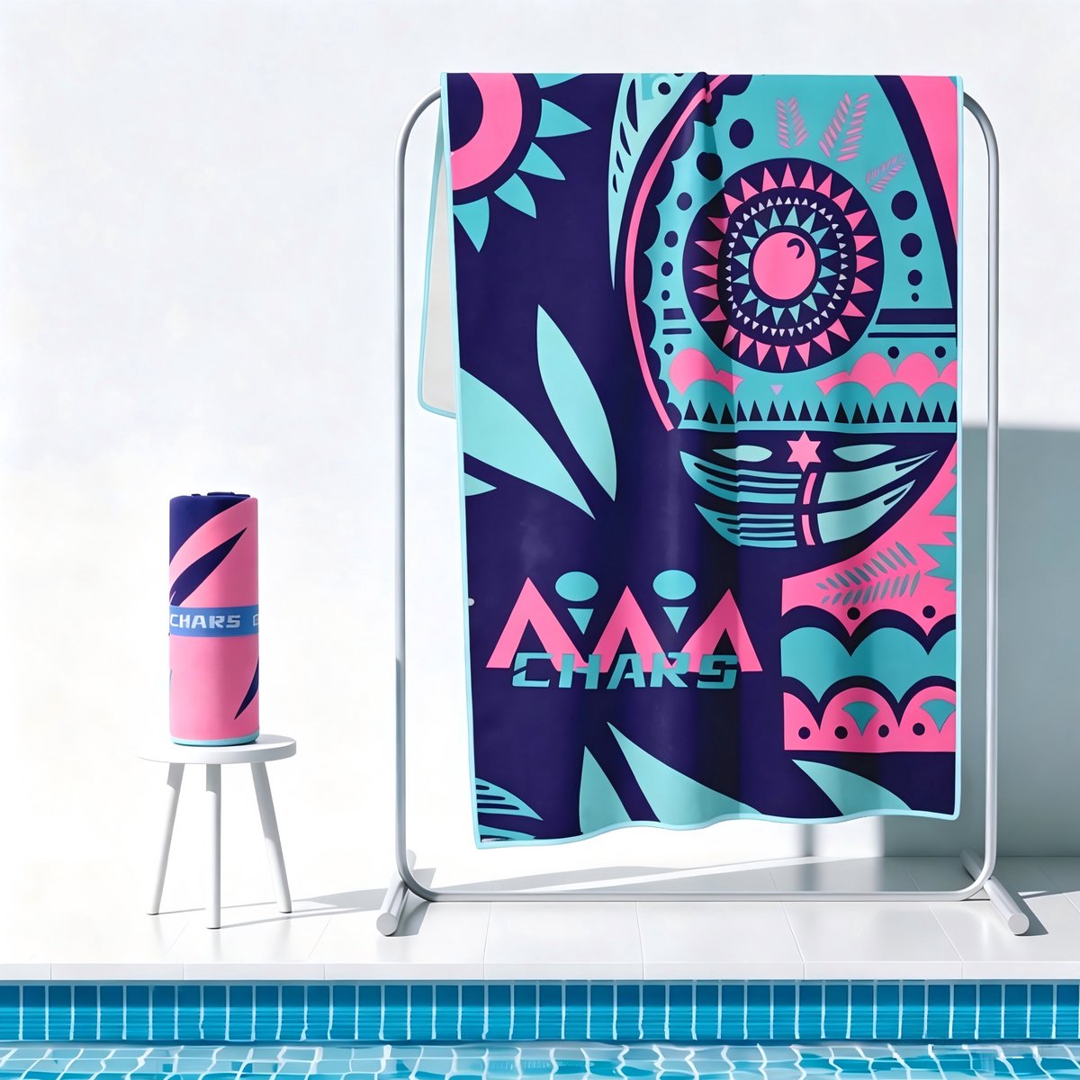 Sneldrogende Microvezel Handdoek 160x80 cm - Strandhanddoek en Badcape voor Zwemmen - Lichtgewicht Draagbare Zwemhanddoek - Absorberend en Compact voor Strand, Zwembad en Reizen - Paars