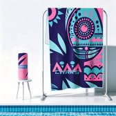 Microvezel handdoek - 160 x 80 cm - Badhanddoek Strandlaken Haar Sneldrogend Badlaken - voor Reizen Sauna Spa Yoga Lichtgewicht Microfiber Reis Idee Mama Moeder Vrouw - Paars