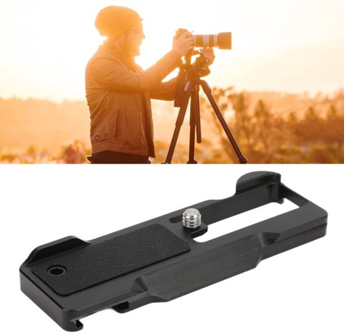 Bevestigingsbeugel Metalen L Plaat Basisplaat Beugel Voor Sony ZV1 Camera Multifunctionele Aluminium Legering Metalen Uitbreidingsbasis Kaartbeugel