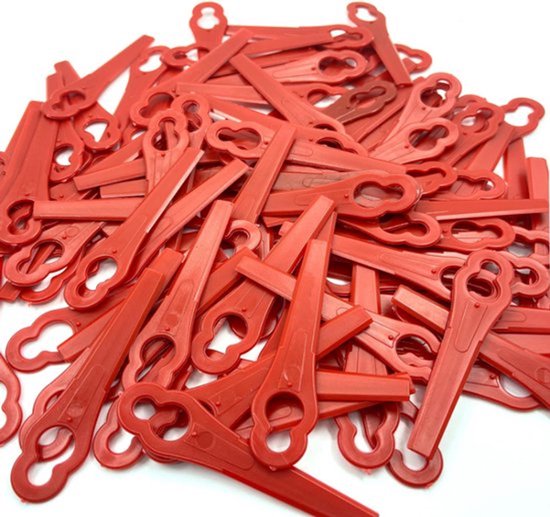 100 stuks reservemesjes voor trimmer, kantensnijder, kunststof trimmer, reservemes, tuin, grasmaaier, trimmer, messen voor accu grastrimmer van Merkloos	 — afbeelding 5