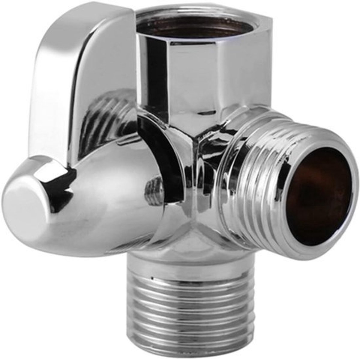 3-weg omschakelventiel G1/2 inch T-vormige douche-adapter met douchekopverlenging
