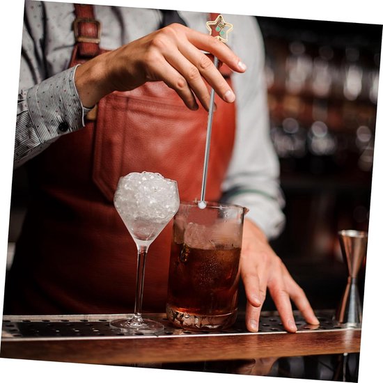 Roerstaaf Roestvrij Staal - Menger Cocktail - Dranken Mixen - Voortreffelijk Vakmanschap - 185 cm - Diverse Kleuren — afbeelding 2