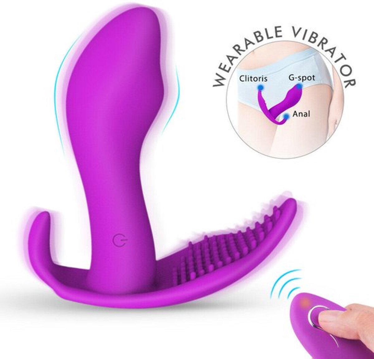 Multisnelheids-Vibrator-G-Spot-Afstandsbediening-Dildo-Clitoris-Anaal-Vrouwen-Speelgoed-Massageapparaat