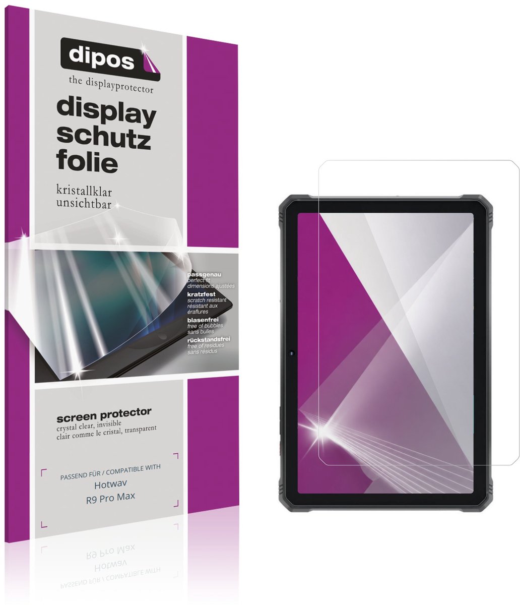 dipos – 2x Beschermfolie geschikt voor Hotwav R9 Pro Max | Krasbestendige & heldere Screenprotector Ultra-Thin