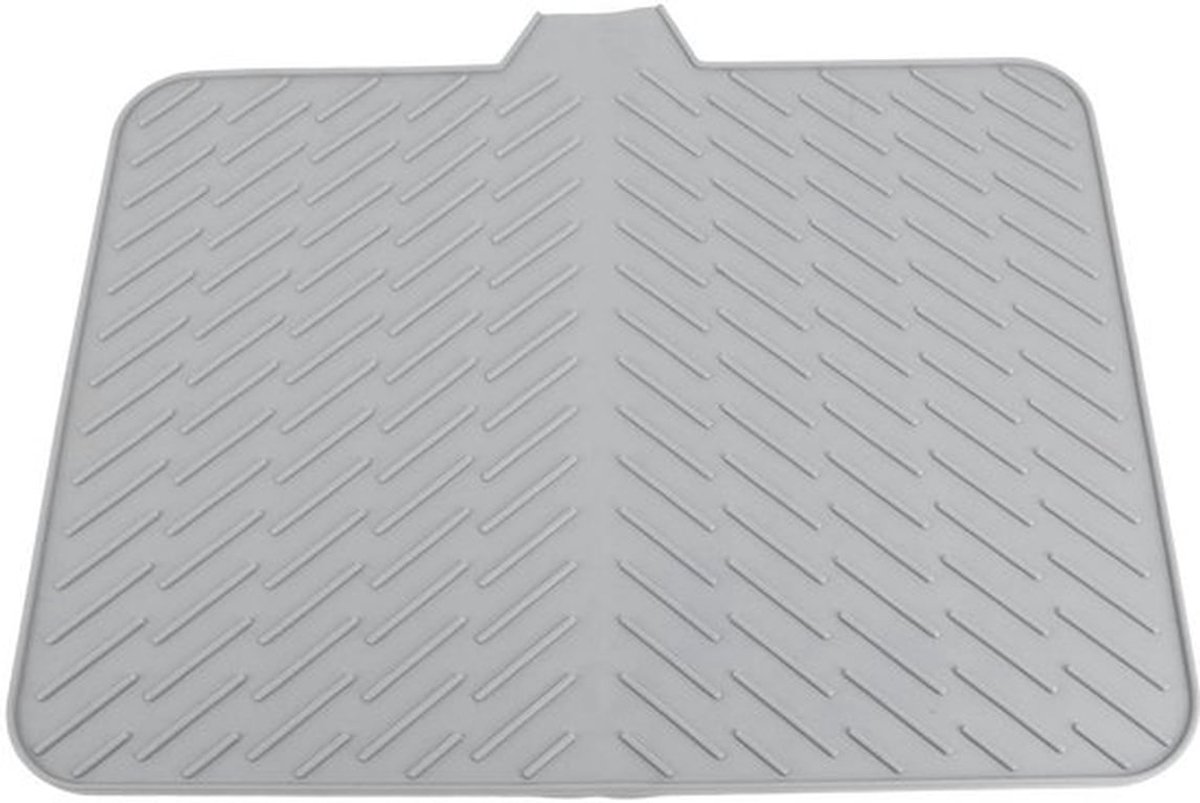 Afwasdroogmat voor Aanrecht, Siliconen Afwasdroogmat met Ingebouwde Afvoerlip, Antislip Afwasdruipmat, 42,9 X 57,9 cm Afwasdroogmat voor Keukenwerkblad of Gootsteen