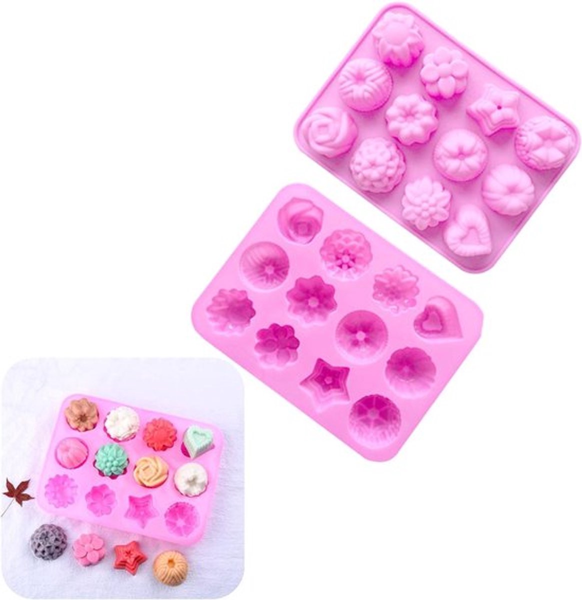 Aardbeienvorm siliconen vorm - Dubai chocolade/gummibeertjes/peperkoekvormen - DIY chocoladecake productie