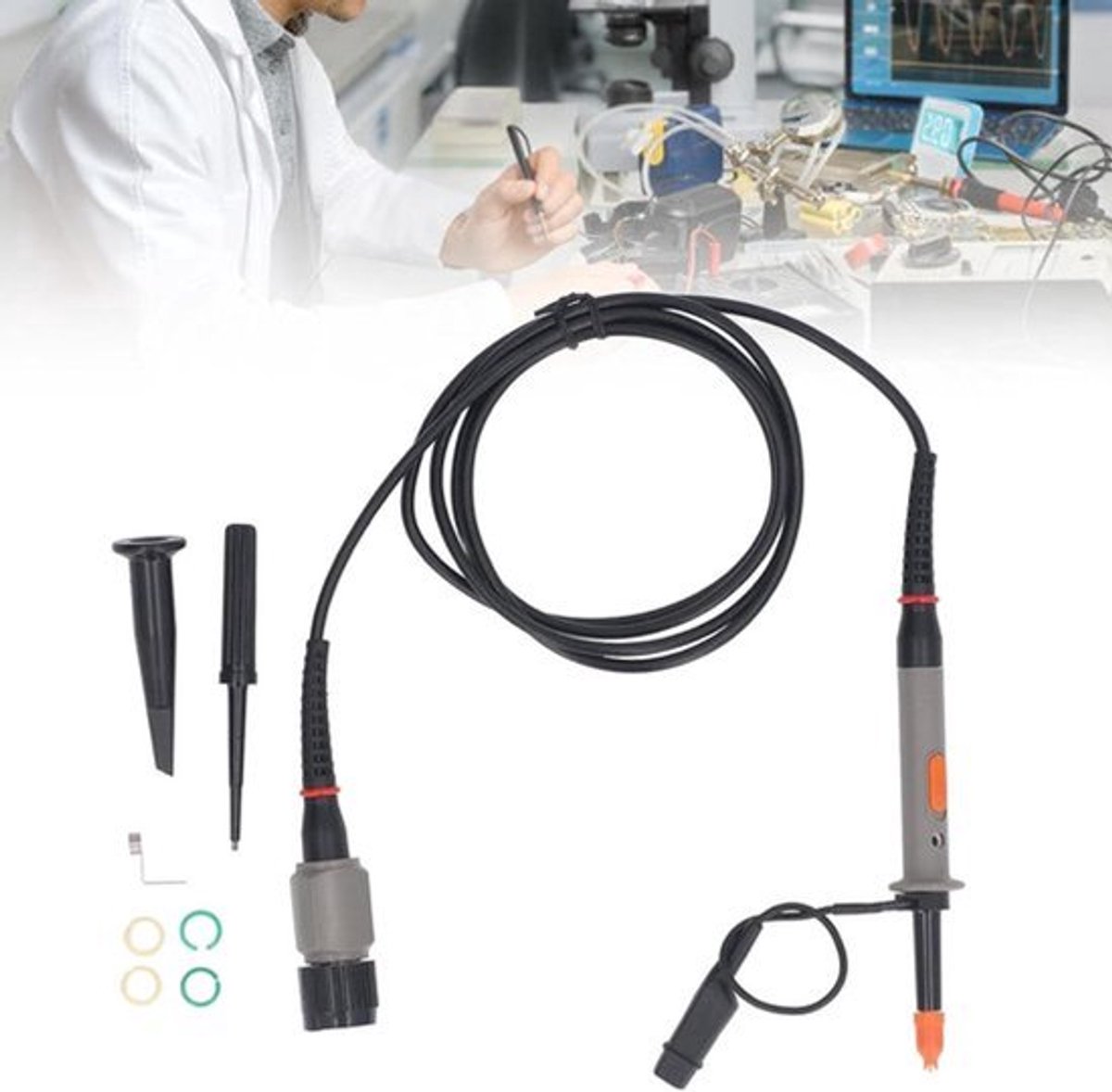 500Mhz Oscilloscoopsonde Passieve Oscilloscoop Met Hoge Impedantie Multimeter Universele Sondekit Verwisselbare Sonde Met Hoge Gevoeligheid en Bnc-Connector