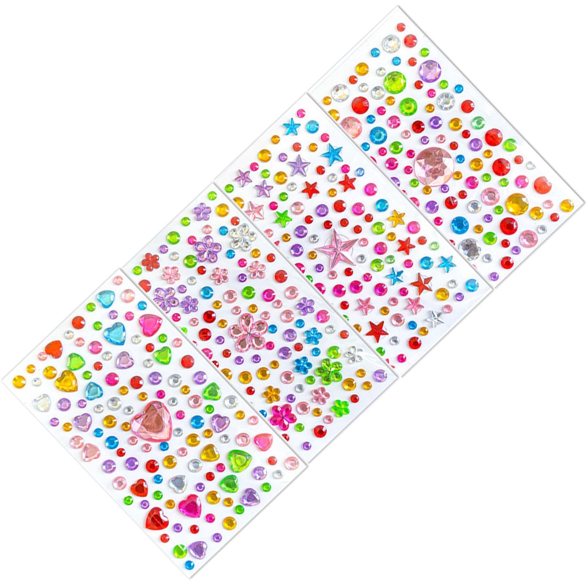 3D-zelfklevende oorringstickers - gekleurde glitter - voor meisjes en kinderen - creëer unieke oorbellen - ShopVlot