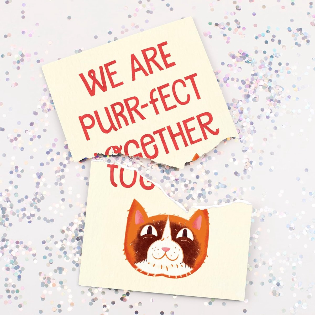 Wenskaart Valentijn - Luxe Prankkaart - Non-stop Muziek & Glitters - Leuk voor een Meow Valentijn - ShopVlot