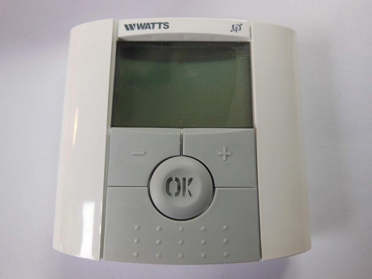 Digitale thermostaat RF 868 Mhz - Wit - Eenvoudige bediening - Energiebesparend - ShopVlot