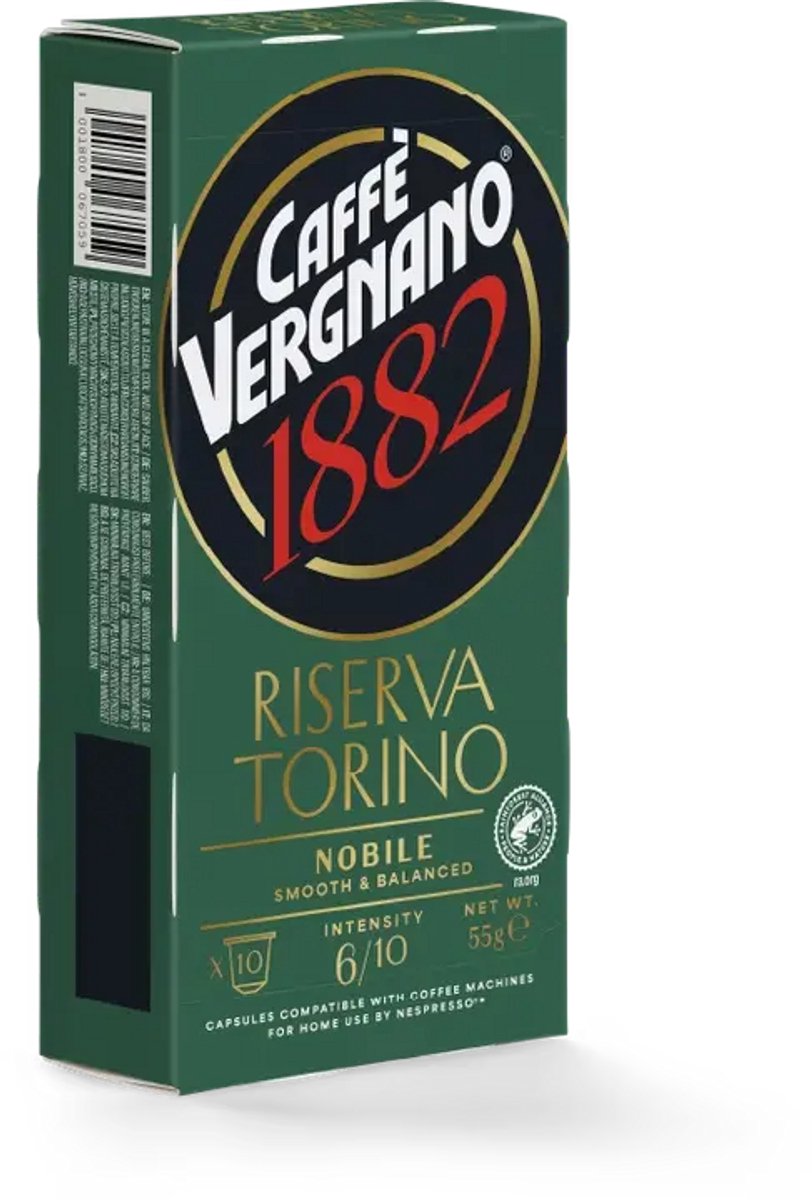 Vergnano NCC Riserva Torino Nobile Rainforest Alliance 10 capsules