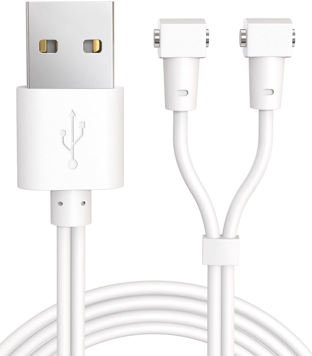 USB Oplaadkabel Magnetisch 4-in-1 - Verstelbare Polariteit - Geschikt voor Smartwatches en Meer - Snel en Efficiënt - ShopVlot