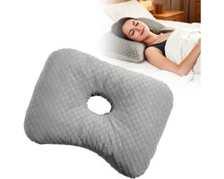 Oorkussen - Piercing kussen - TENZHVXI® - Verlicht Oorpijn En Druk - 44x32cm Zuiver Katoen - 1 Stuk - Voor Zijslapers En Nieuwe Piercings