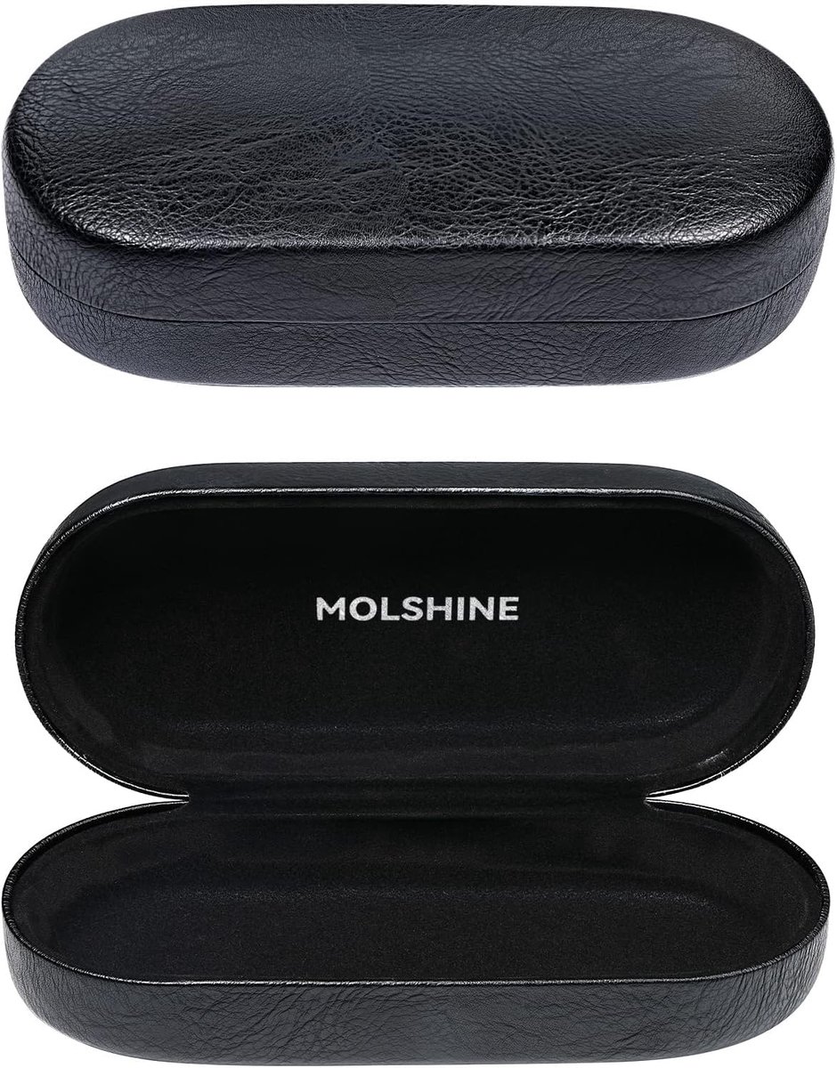 Zonnebril Etui - Hard Shell - Klassiek Zwart - Bescherming voor Zonnebrillen en Brillen - ShopVlot