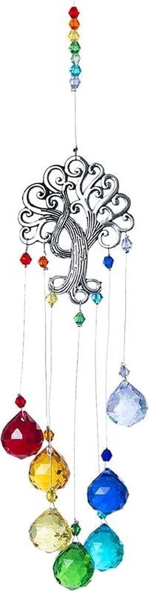 Windgong Suncatcher Chakra - Met Kralen - Tuindecoratie - Creëer rust in je tuin - ShopVlot