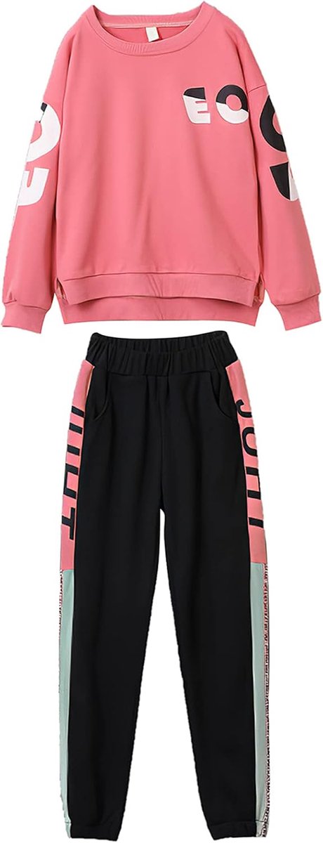 Long Sleeve Outfit Set Baby Girls - Relaxed Pasvorm - Zachte Katoen - Perfect voor Spelen - ShopVlot