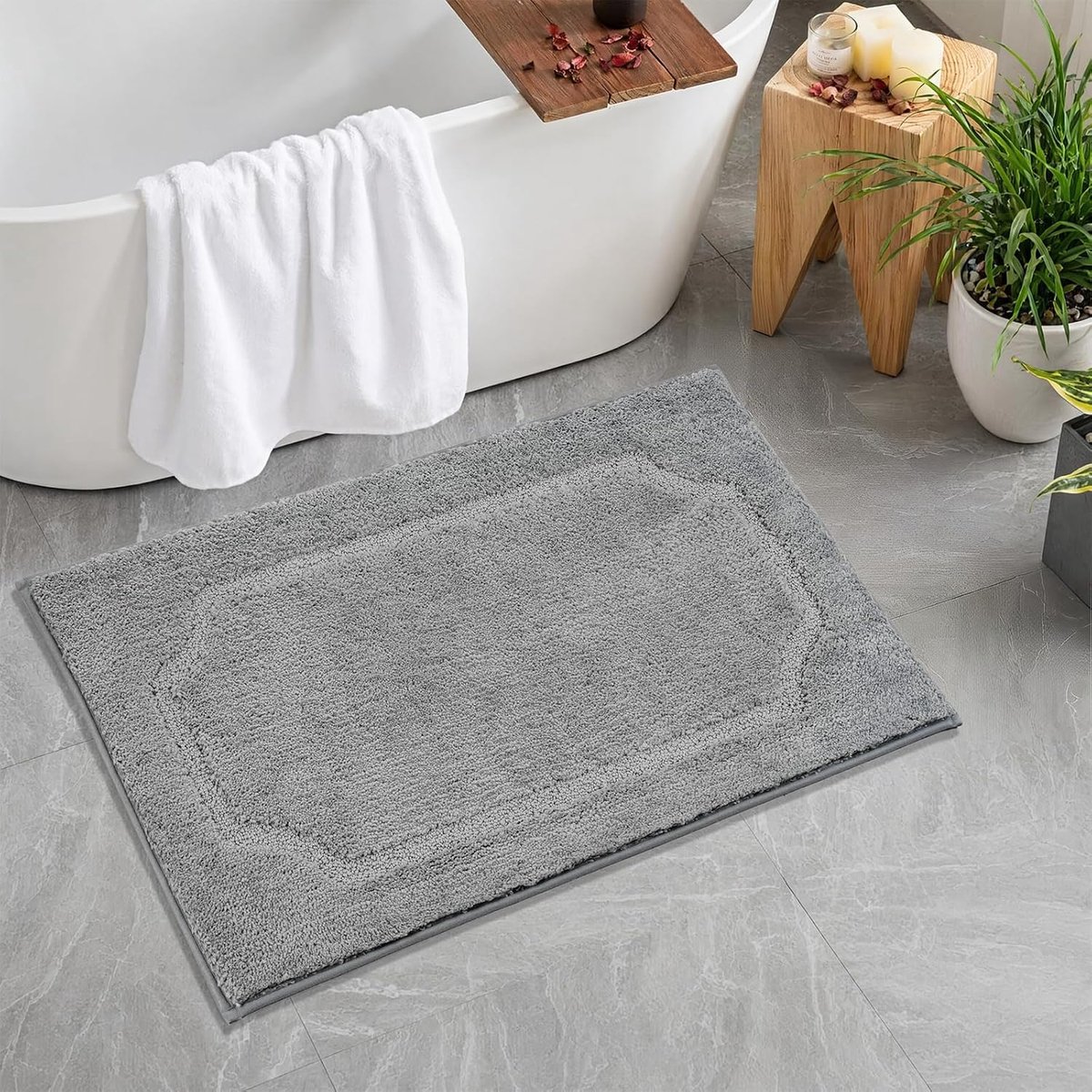 Badmat 45 x 65 cm - Antislip - Antischimmel - Wasbaar voor douchevloer - ShopVlot