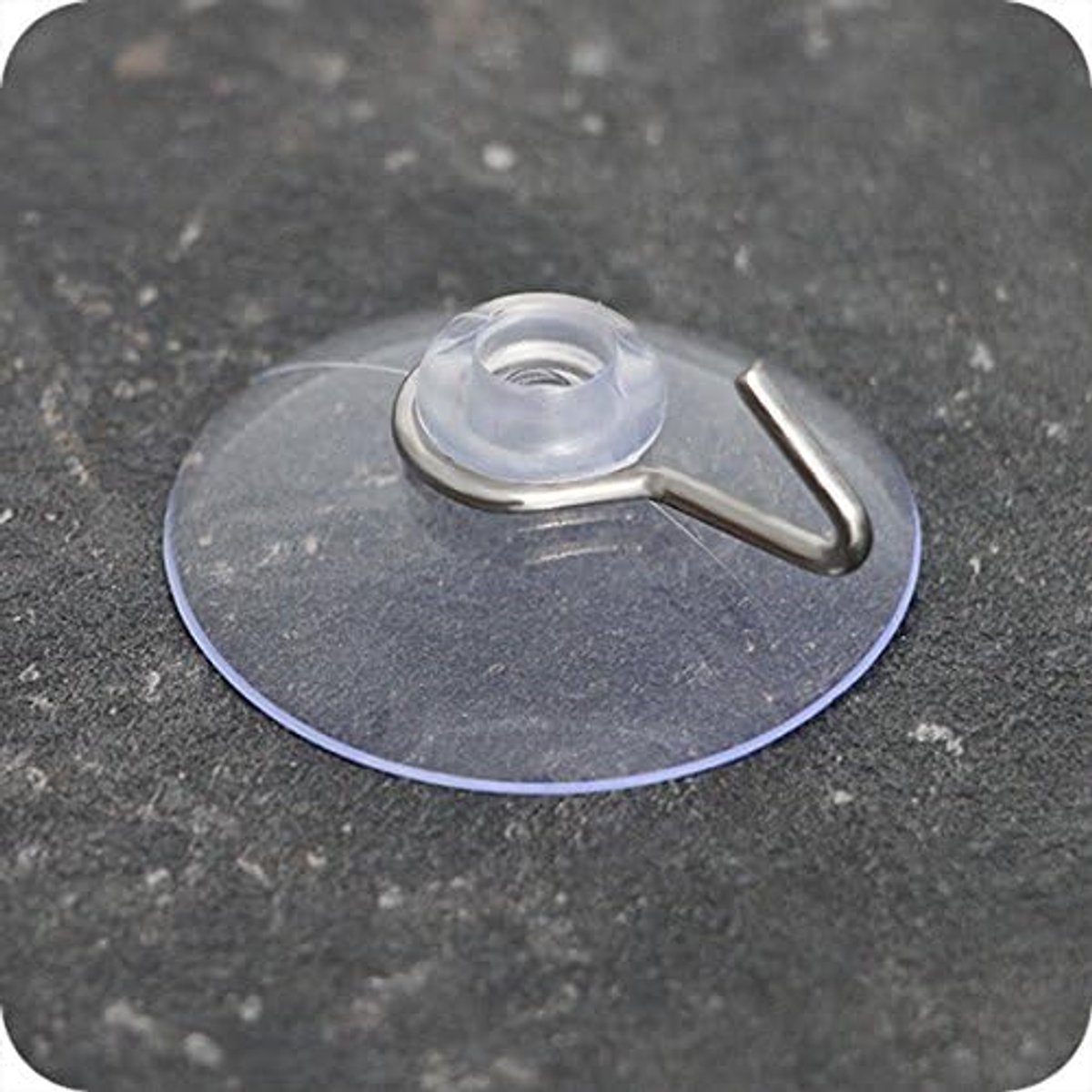 ggm 10 transparent suction cups with metal hooks with a diameter of 20 mm - ShopVlot