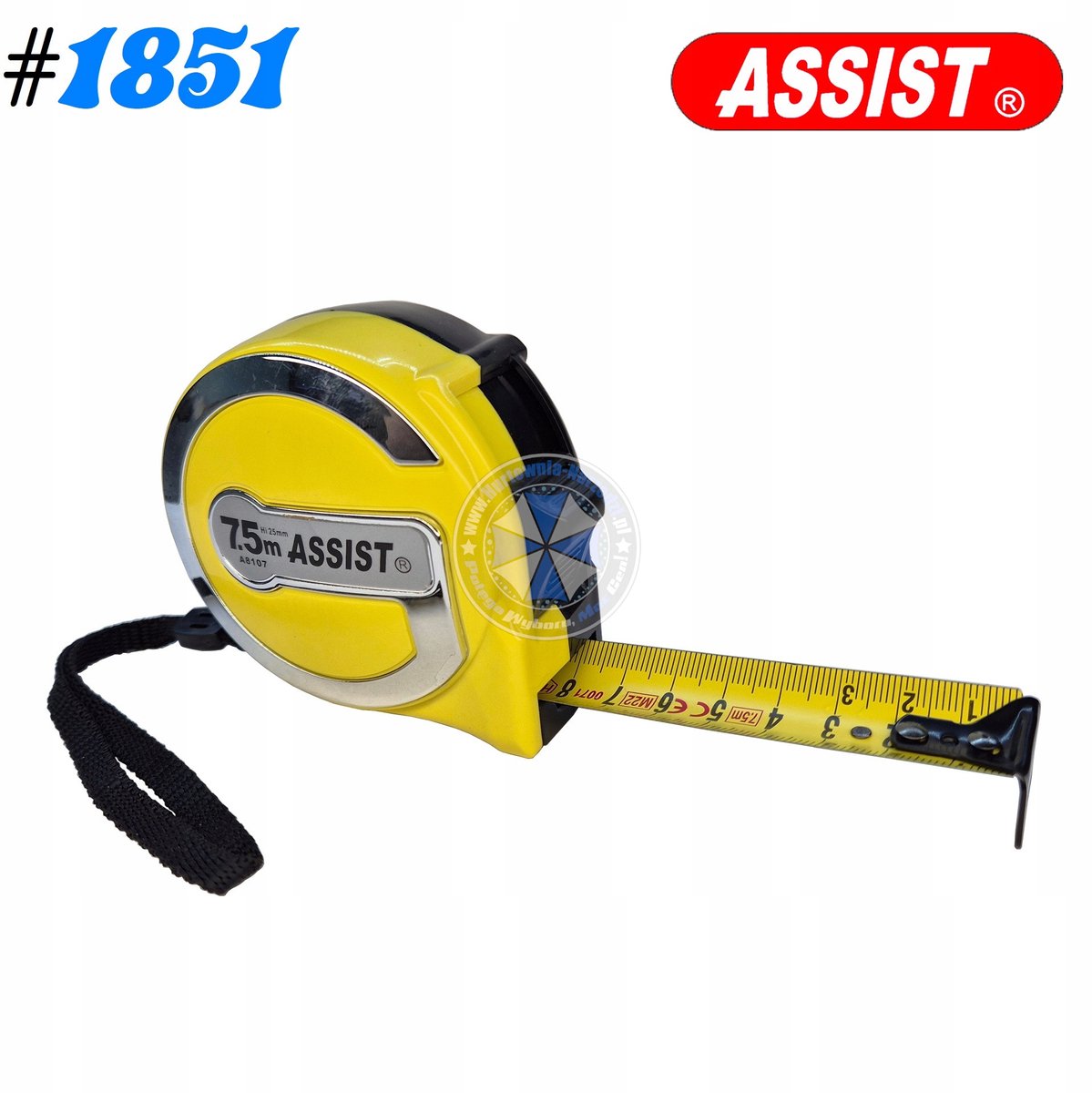 ASSIST Rolbandmaat 7,5m x 25mm - Extra Dik 0,14mm