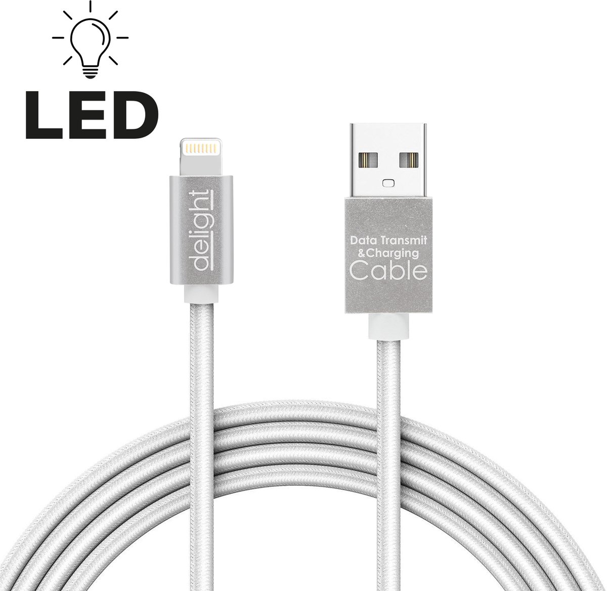 Oplaadkabel / Datakabel - iPhone "lightning" 1 Stuks [55442I-WH]