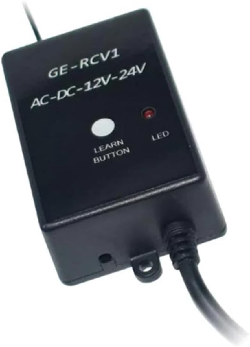 Ontvanger -RCV1 433,92 MHz DC/AC 12 V/24 V voor Garagedeur Afstandsbediening met Draaicode en Vaste Code Externe - ShopVlot