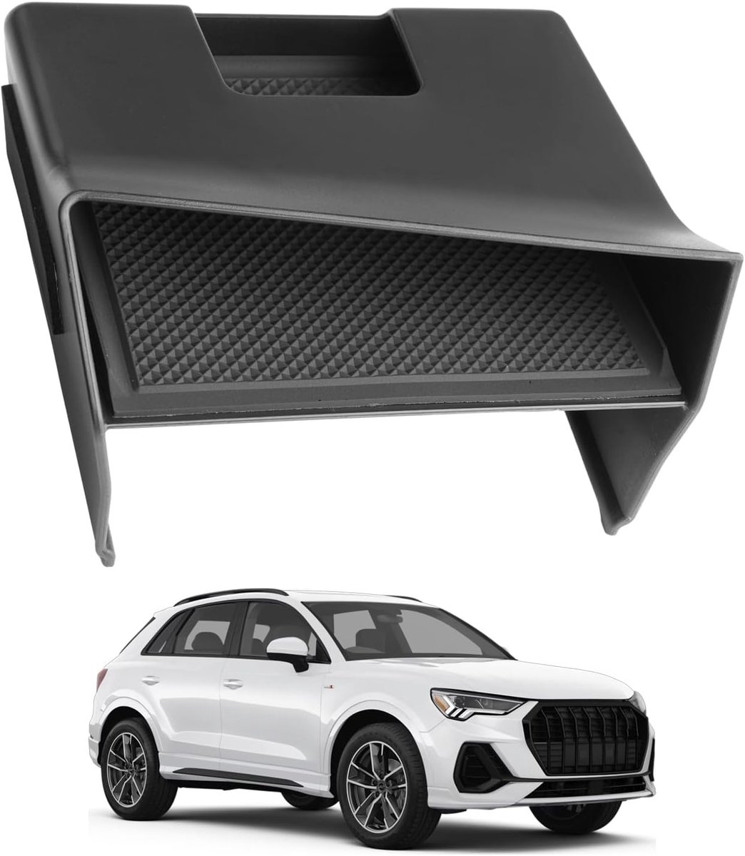 Storage compartment in the centre console for Audi Q3 F3 2019-2022 2023 2024, storage space in the armrest, with - ShopVlot