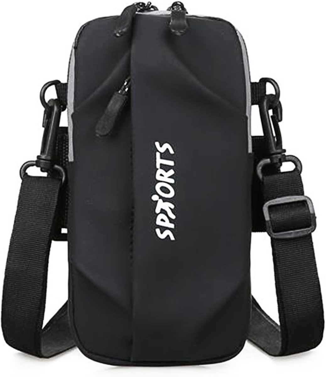 Waist Bag for Women Men Arm Bag Sports Waist Bag Mobile Phone Strap Small Shoulder Bag for Running Black,One Size - ShopVlot
