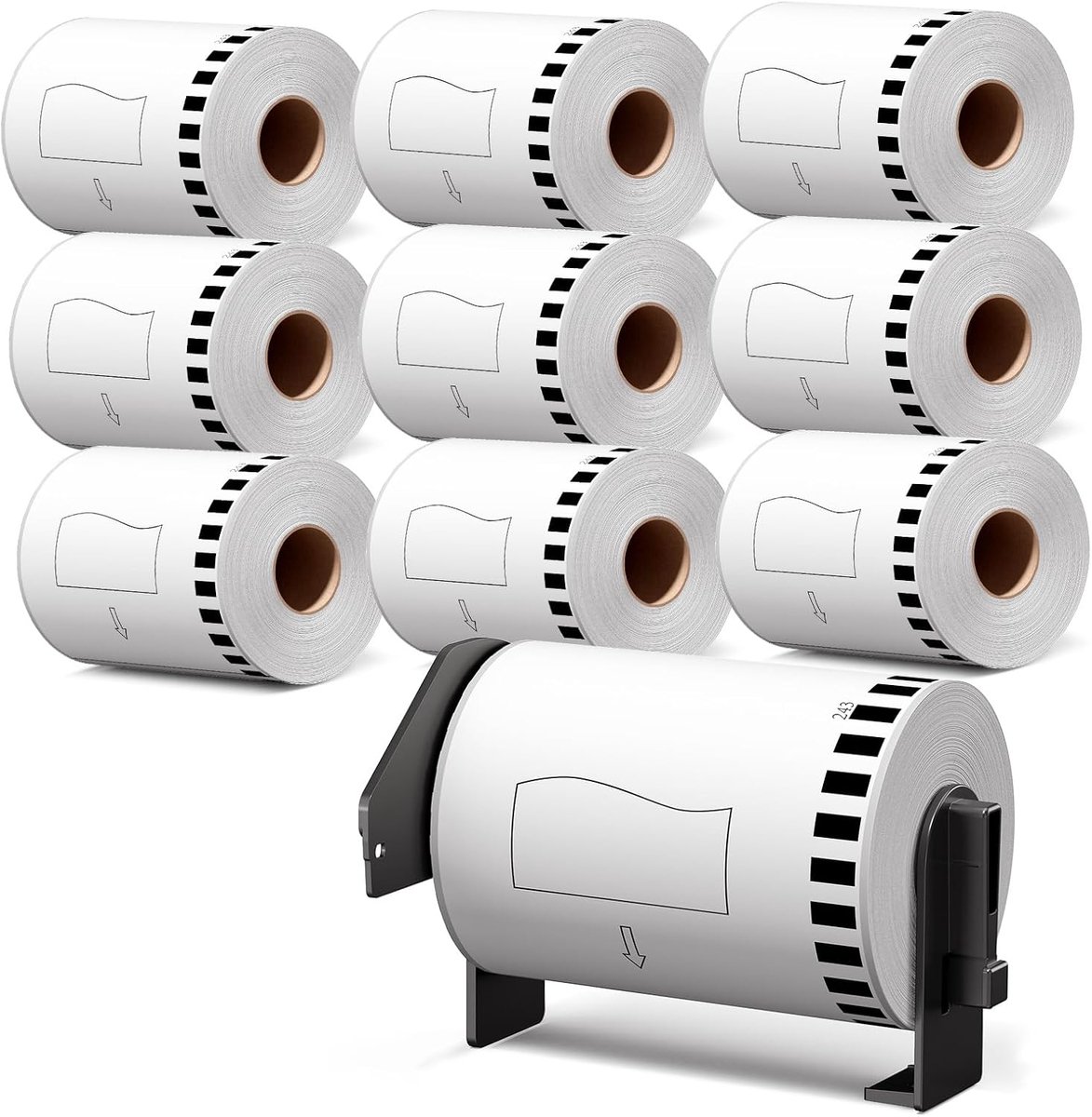MarkField 10 x DK-2243 endless shipping labels paper 102mm x 30.48m - ShopVlot