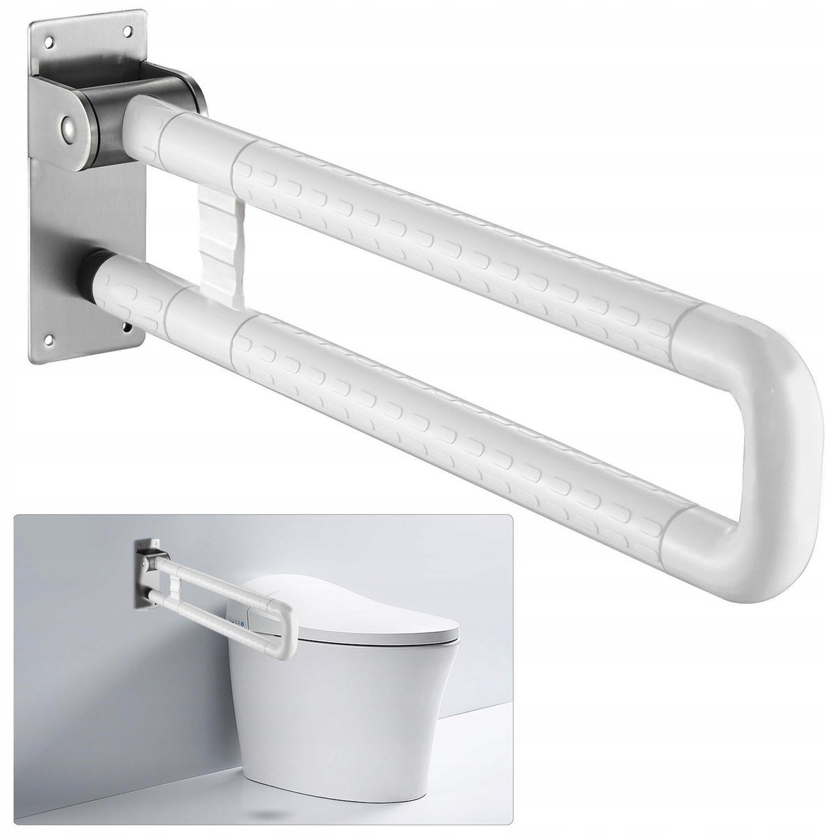 60cm Opklapbare Beugel voor Ouderen en Mindervaliden - Antislip